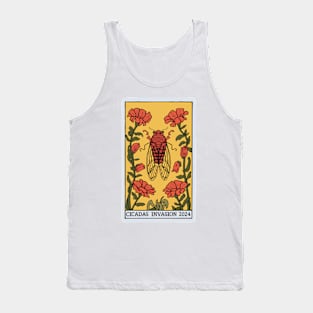 Cicadas Tarot Card Cicada Invasion 2024 Tank Top